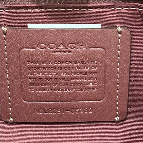 Coach (NWOT) Kristy Shoulder Bag in Signature Canvas with Light Coral Trim - Picture 3 of 14